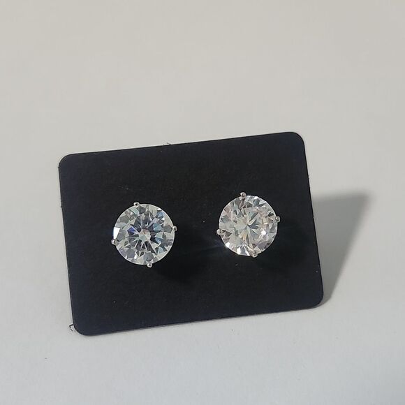 Sterling Silver Stud Earrings - Picture 1 of 3